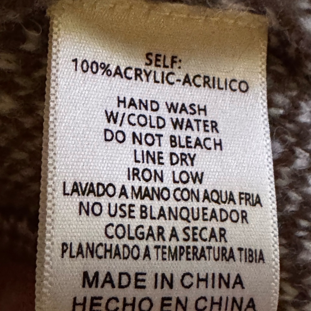 Listicle  Brown and Cream Crewneck Sweater - Picture 6 of 9